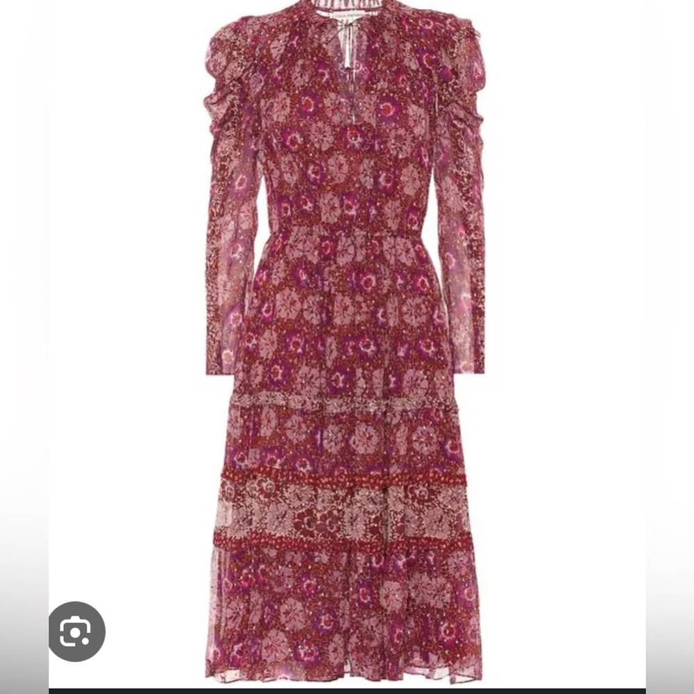 Ulla Johnson Vibrant Purple Floral Dress